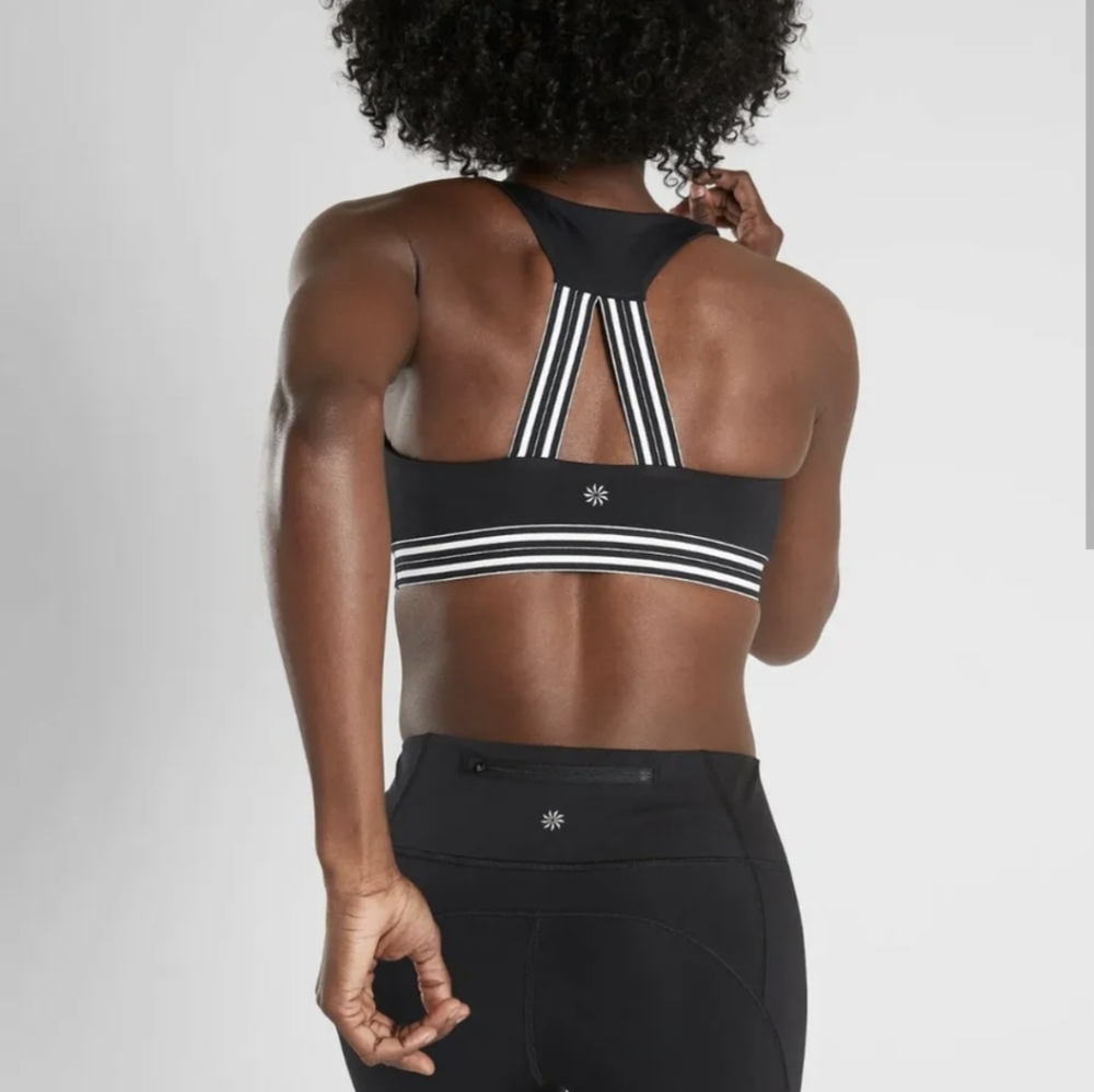 Athleta Contender Sprint Bra Black Medium